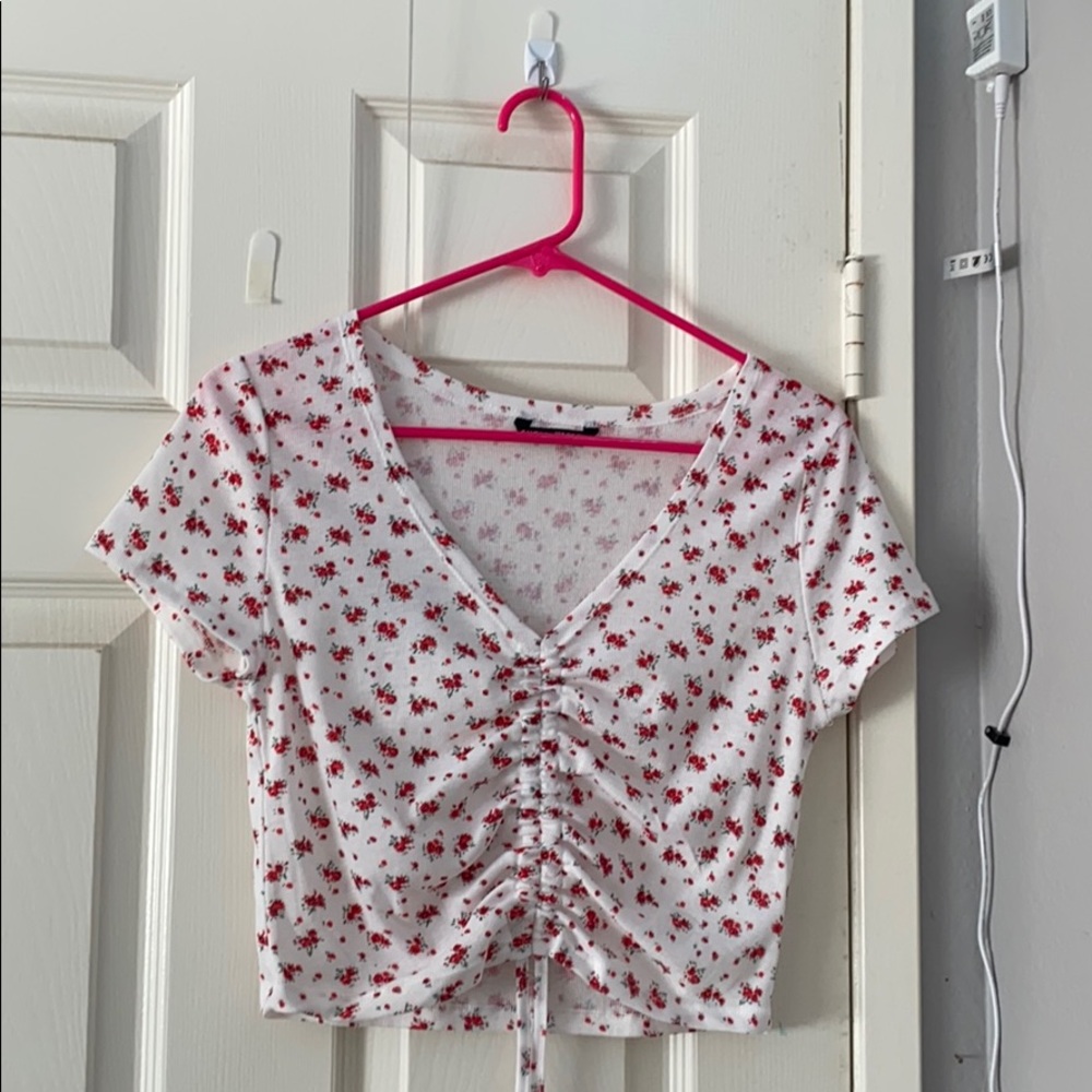 Shein Tie Top/Scrunch top